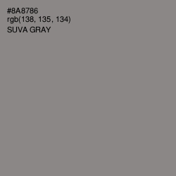 #8A8786 - Suva Gray Color Image